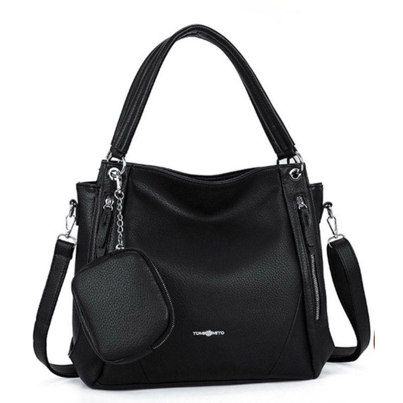 Bolsa Mochila Feminina Grande De Ombro Com Alça Transversal De